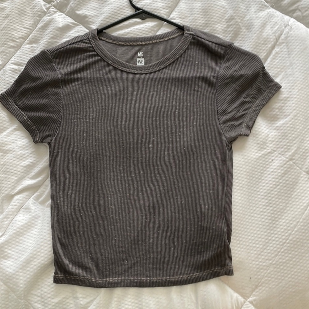 Pacsun gray cropped shirt sleeves - xs